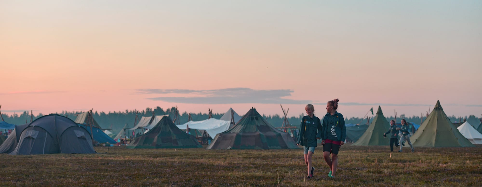 Vy från scoutlägret Prisma